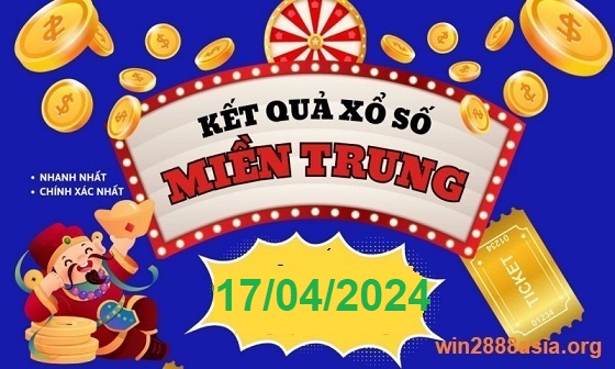 Soi cầu XSMT 17-04-2024 Win2888 Dự đoán Cầu Lô Miền Trung thứ 4