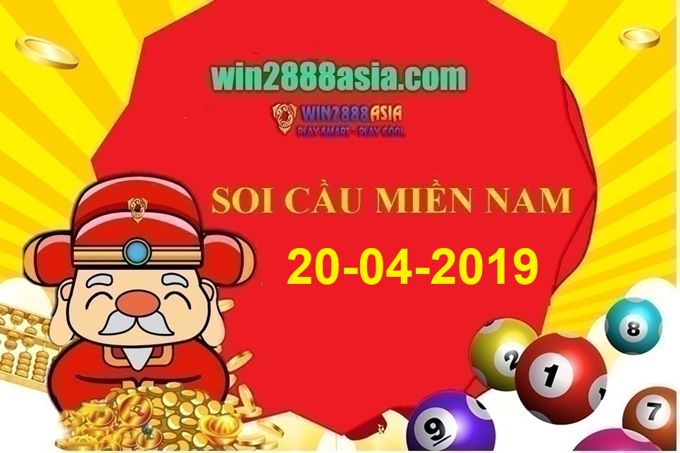 Soi cầu XSMN Win2888 20-4-2019